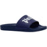 Palm Angels Gothic Print Navy Blue Pool Slides